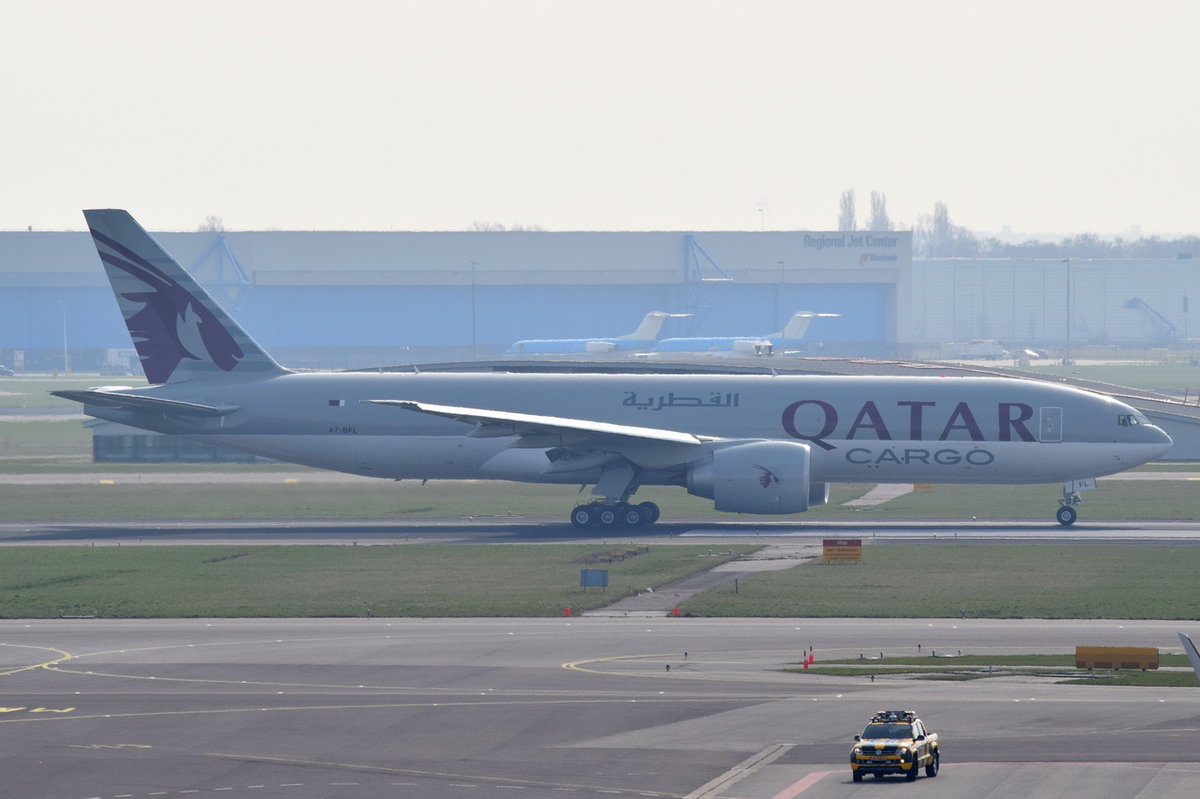 A7-BFL Qatar Airways Cargo Boeing 777F   , AMS , 14.03.2017