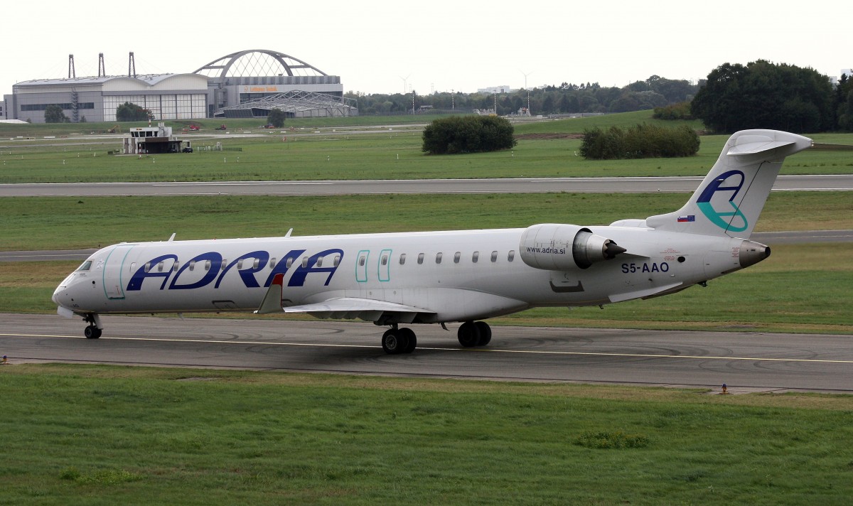 Adria,S5-AAO,(c/n 15215),Canadair Regional Jet CRJ 900LR, 22.09.2014, HAM-EDDH, Hamburg, Germany 
