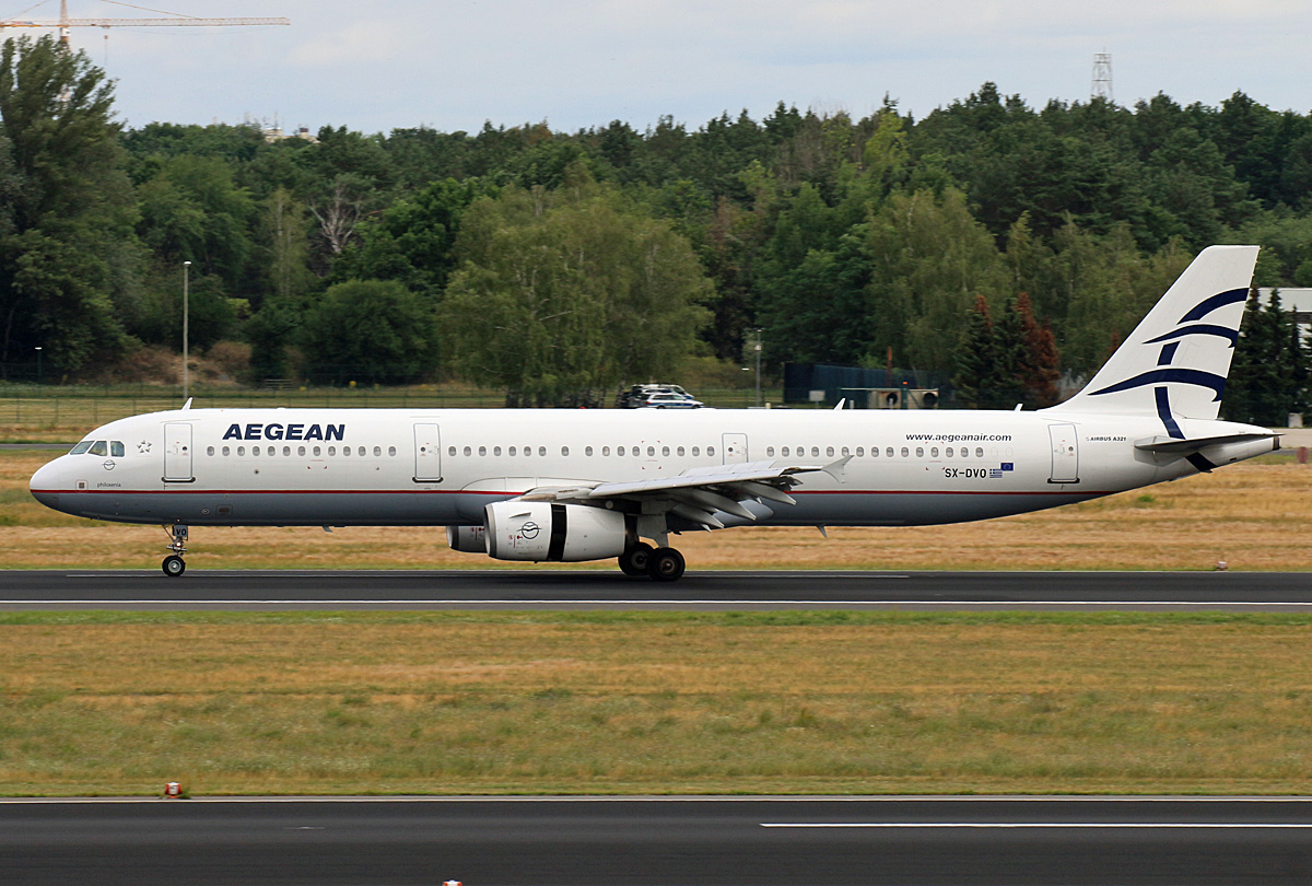 Aegean, Airbus A 321-231, SX-DVO, TXL, 05.07.2020