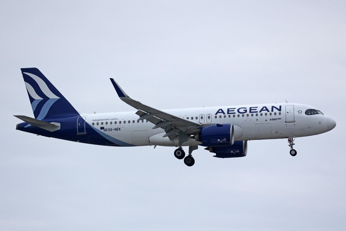 Aegean Airlines, SX-DEK, Airbus A320-271N, msn: 11382, 15.Januar 2024, ZRH Zürich, Switzerland.