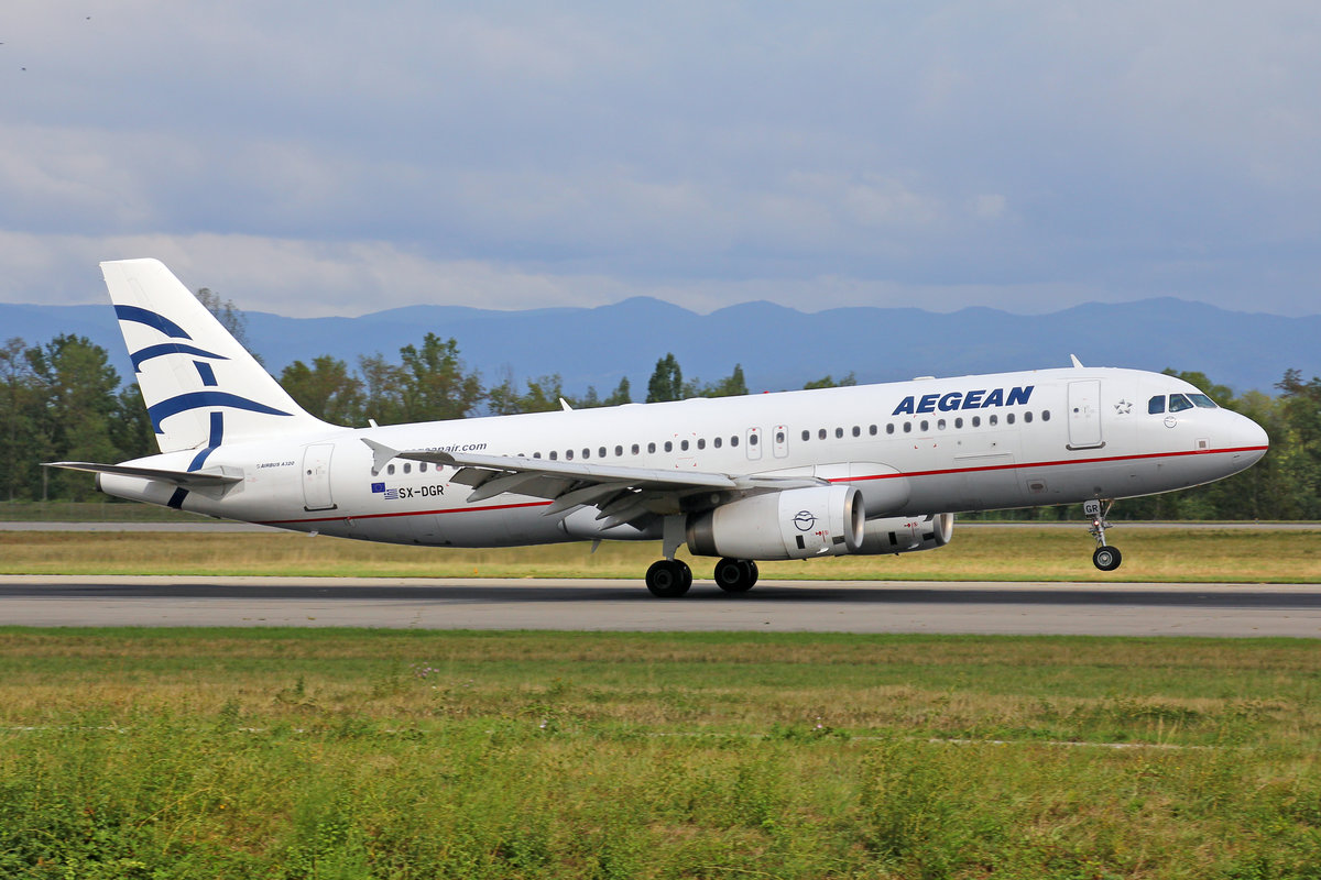 Aegean Airlines, SX-DGR, Airbus A320-232, msn: 3484, 03.September 2018, BSL Basel-Mülhausen, Switzerland.