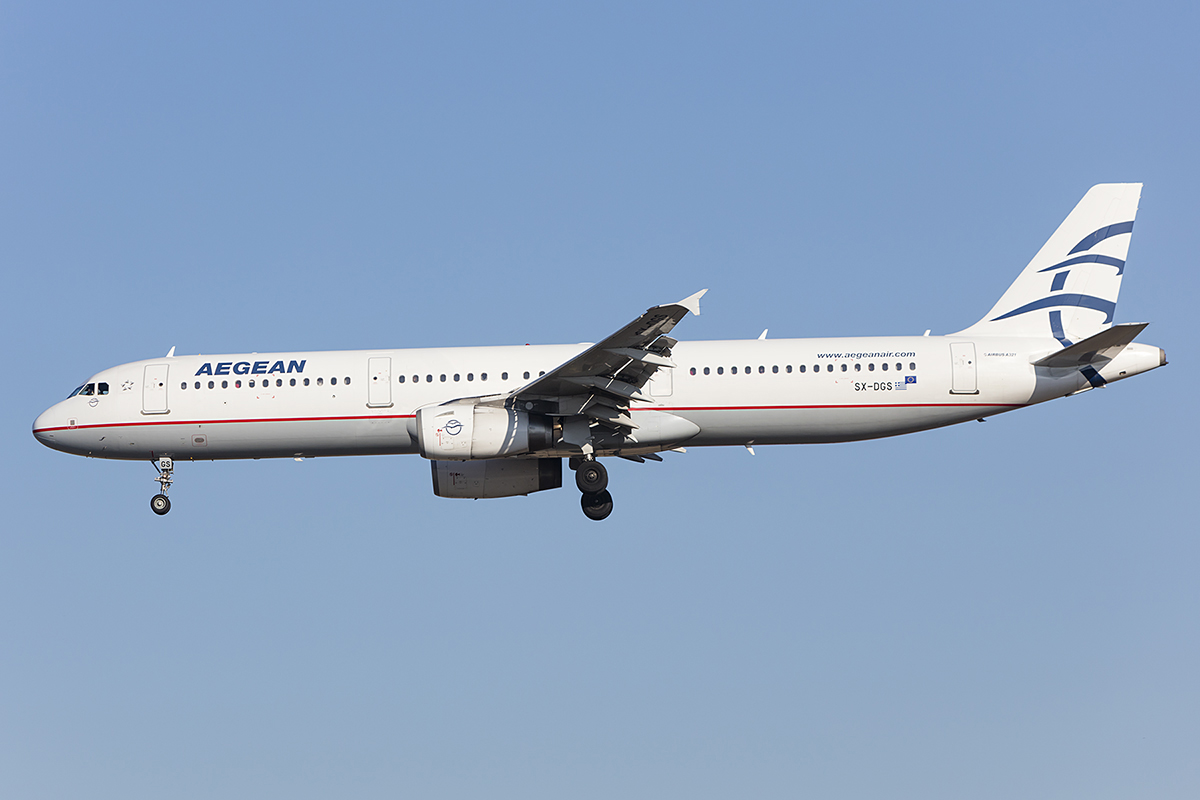 Aegean Airlines, SX-DGS, Airbus, A321-231, 14.10.2018, FRA, Frankfurt, Germany 



