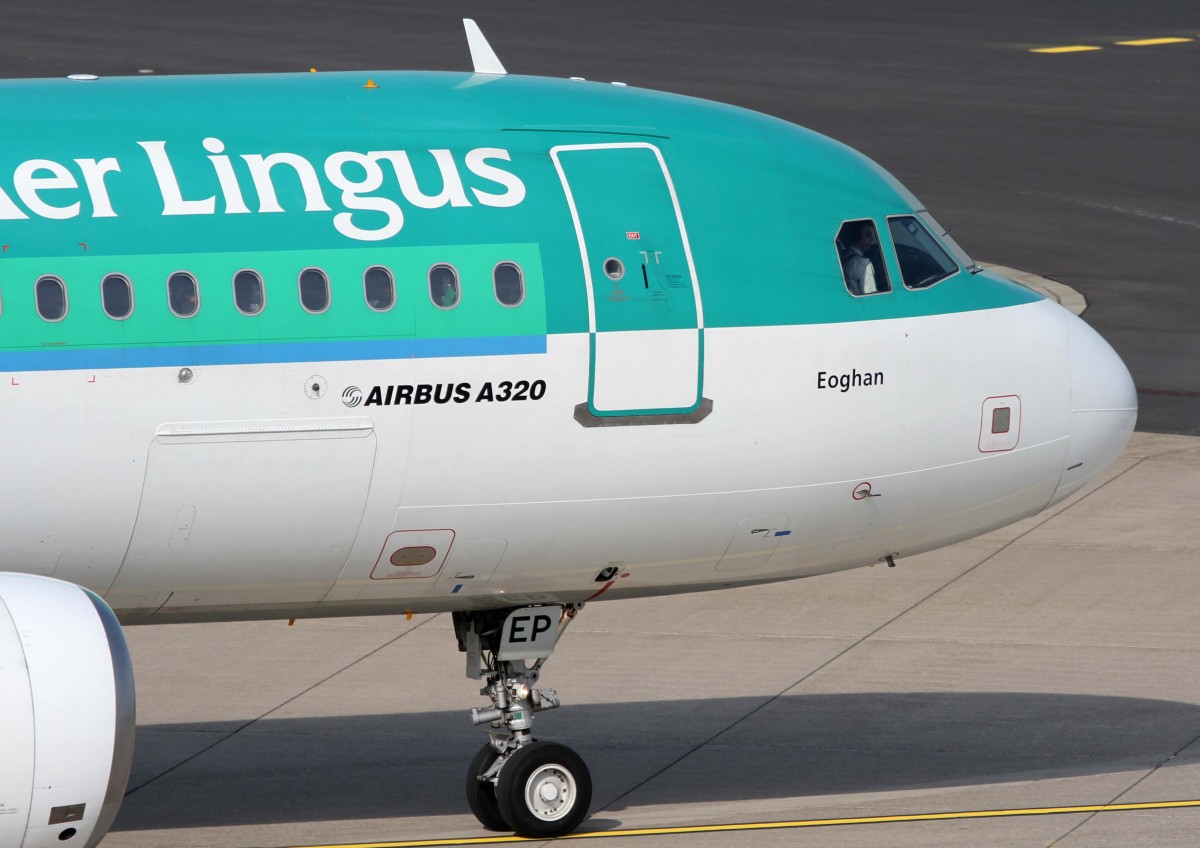 Aer Lingus, EI-DEP  St.Eugene/Eoghan , Airbus, A 320-200 (Bug/Nose), 02.04.2014, DUS-EDDL, Dsseldorf, Germany 