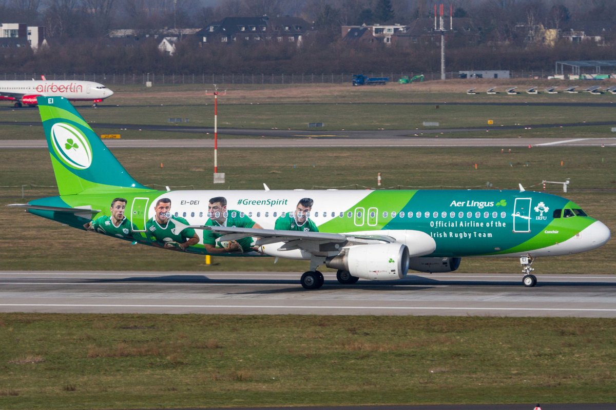 Aer Lingus (EI-EIN), EI-DEI  St.Cornelius-Conchur , Airbus, A 320-214 (Irish Rugby Team), 10.03.2016, DUS-EDDL, Düsseldorf, Germany 