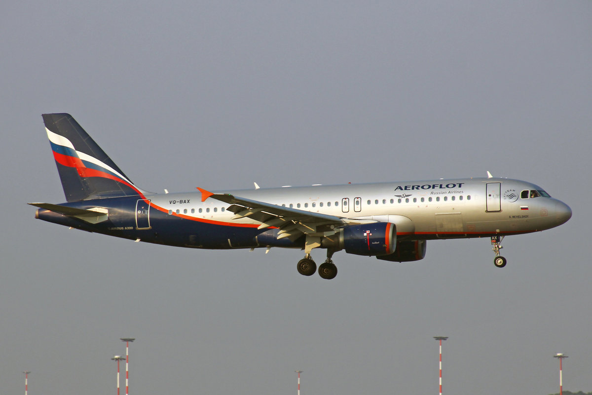 Aeroflot Russian Airlines, VQ-BAX, Airbus A320-214, msn: 3778,  Gennady Nevelskoy , 15.Oktober 2018, MXP Milano-Malpensa, Italy.