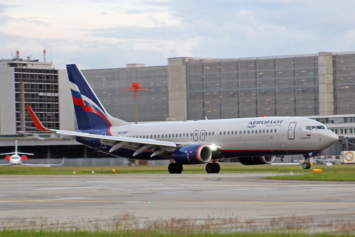 Aeroflot Russian Airlines, VQ-BWF, Boeing 737-8LJ, msn: 41214/5690,  S. Eisenstein , 21.Mai 2018, ZRH Zürich, Switzerland.