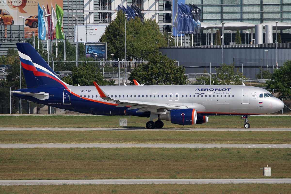 Aeroflot, VP-BAD, Airbus, A 320-214 sl,  A. Ioffe , MUC-EDDM, München, 20.08.2018, Germany