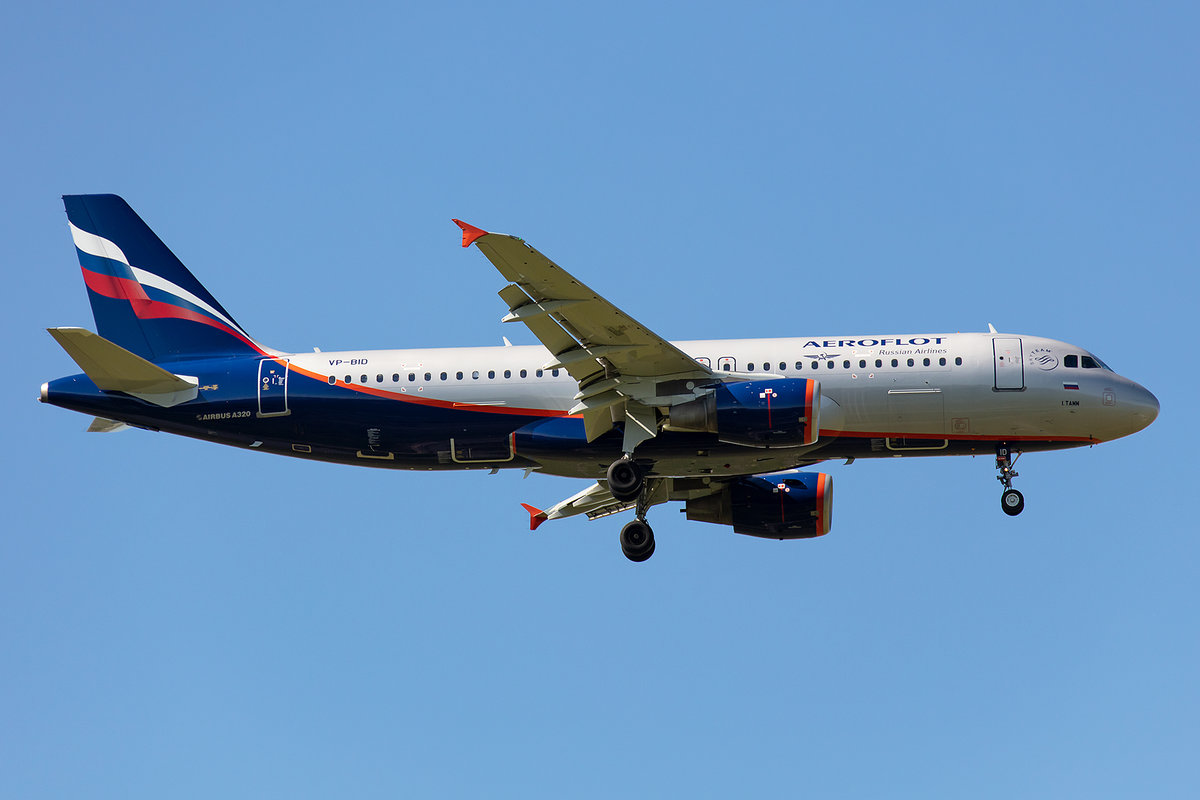 Aeroflot, VP-BID, Airbus, A320-214, 13.05.2019, CDG, Paris, France



