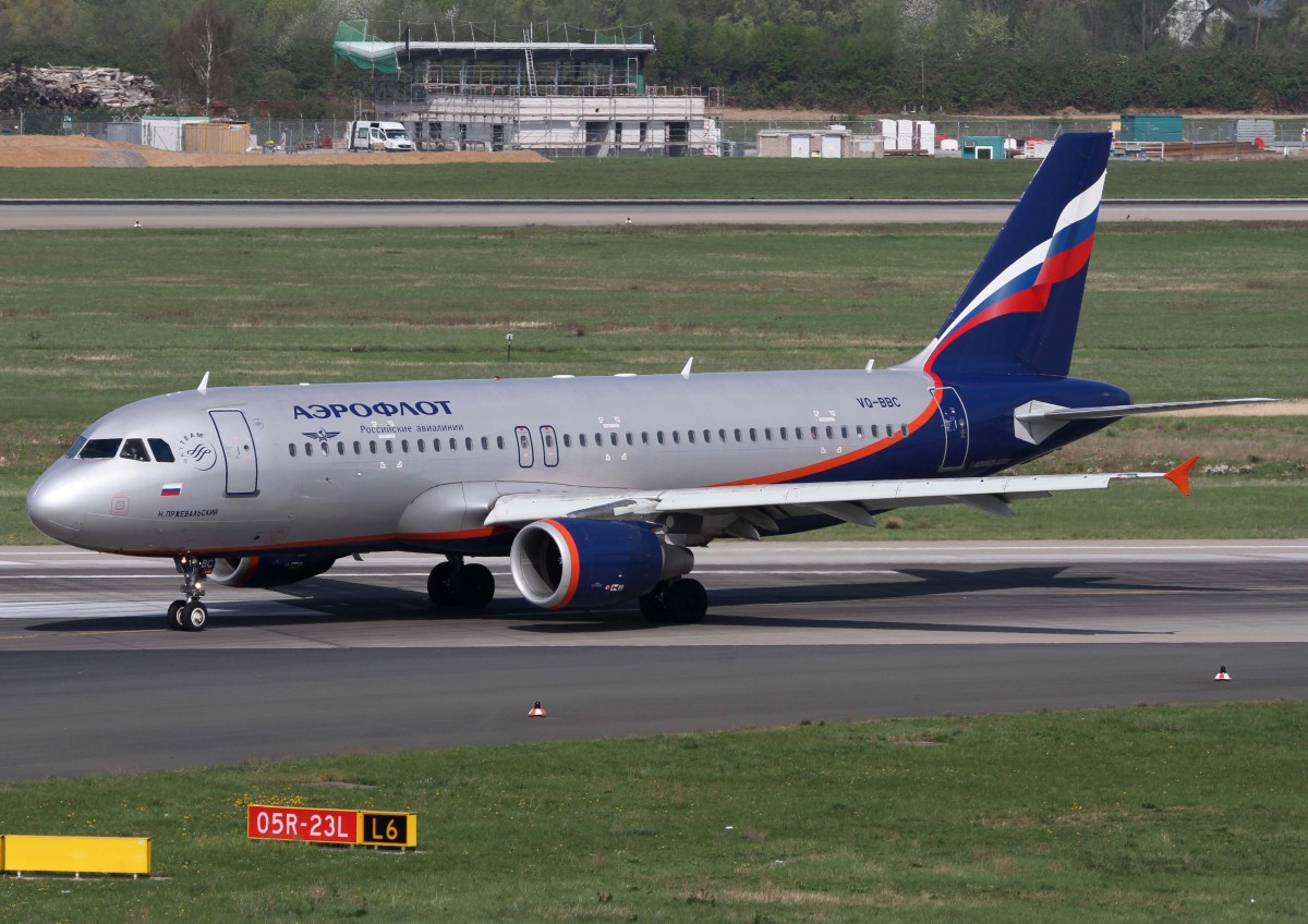 Aeroflot, VQ-BBC  N.Przhevalsky , Airbus, A 320-200, 02.04.2014, DUS-EDDL, Dsseldorf, Germany 