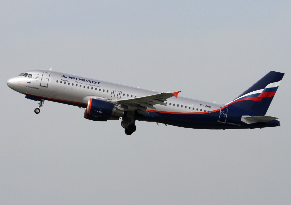 Aeroflot, VQ-BBC  N.Przhevalsky , Airbus, A 320-200, 02.04.2014, DUS-EDDL, Dsseldorf, Germany 