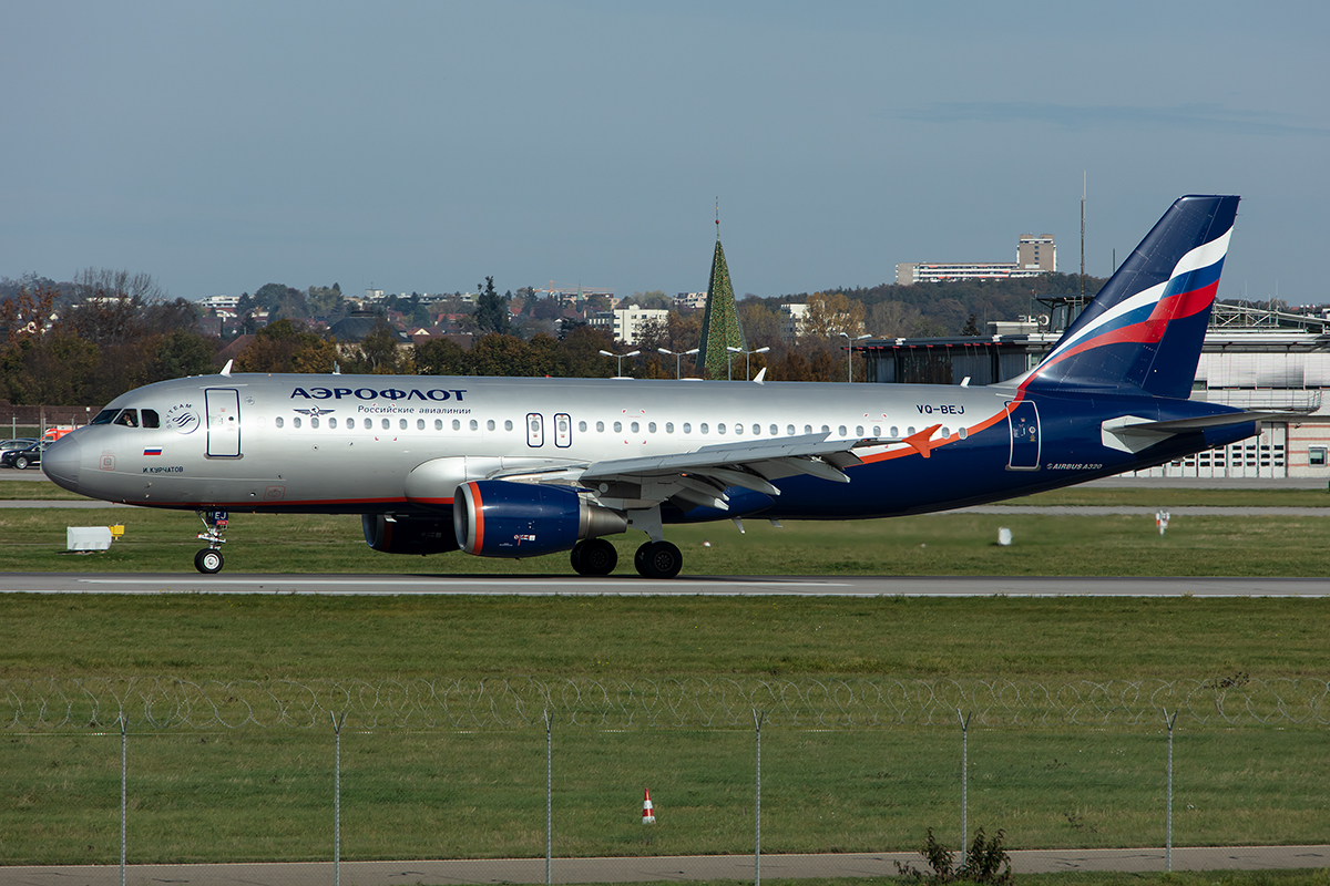 Aeroflot, VQ-BEJ, Airbus, A320-214, 27.10.2019, STR, Stuttgart, Germany