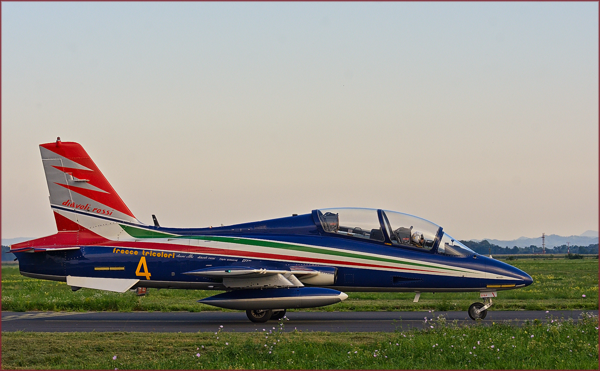 Aeronautica Militare, Frecce Tricolori No.4; Aermacchi MB339; Maribor Flughafen MBX; 14.8.2021
