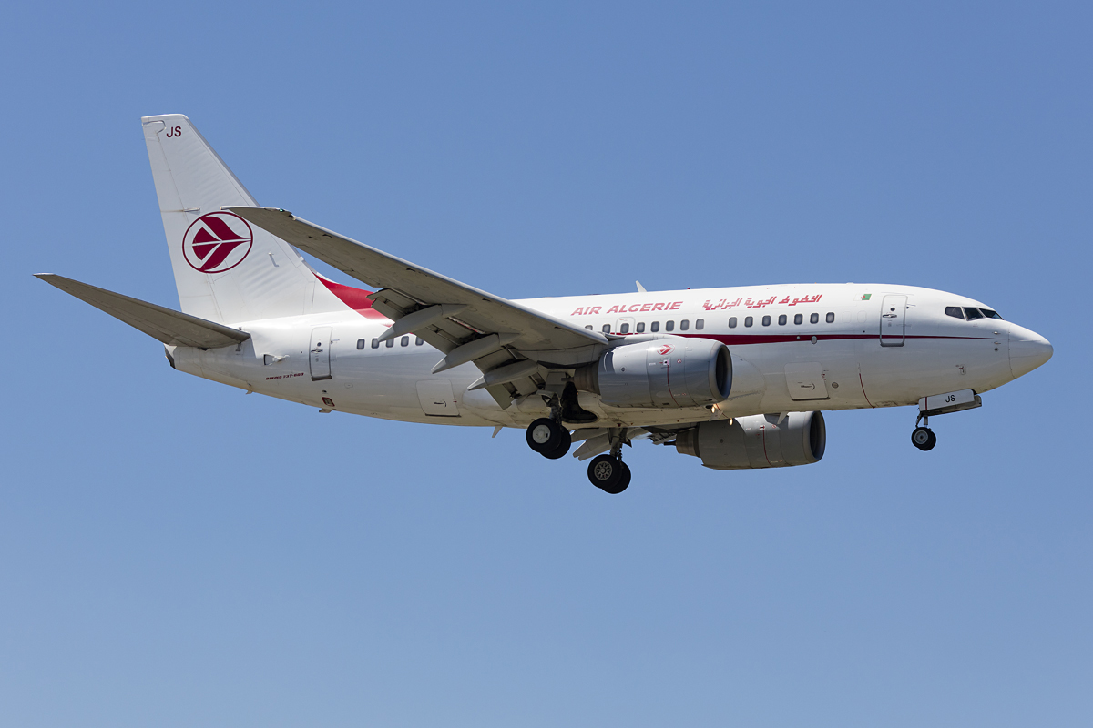 Air Algerie, 7T-VJS, Boeing, B737-6D6, 17.07.2016, GVA, Geneve, Switzerland 



