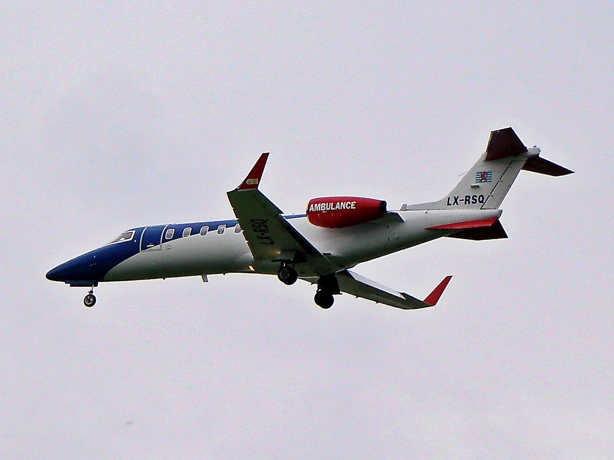 Air Ambulance, LX-RSO, Learjet, 45, 09.06.2022, BER, Berlin, Germany