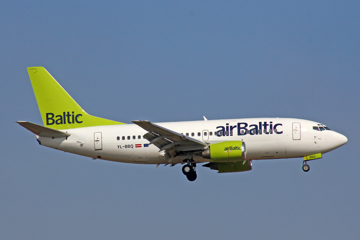 Air Baltic, YL-BBQ, Boeing 737-522, 15.März 2017, ZRH Zürich, Switzerland.