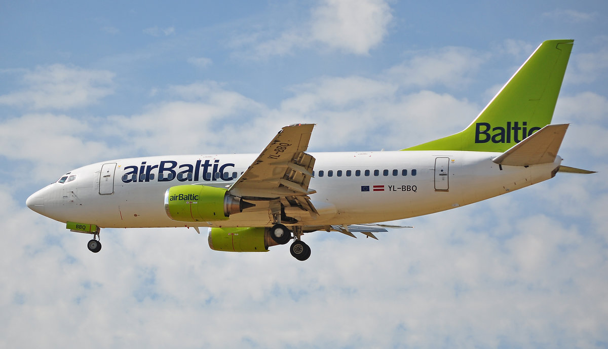 Air Baltic
Boeing 737-522 YL-BBQ
Brüssel-Zaventem
5. Juli 2017