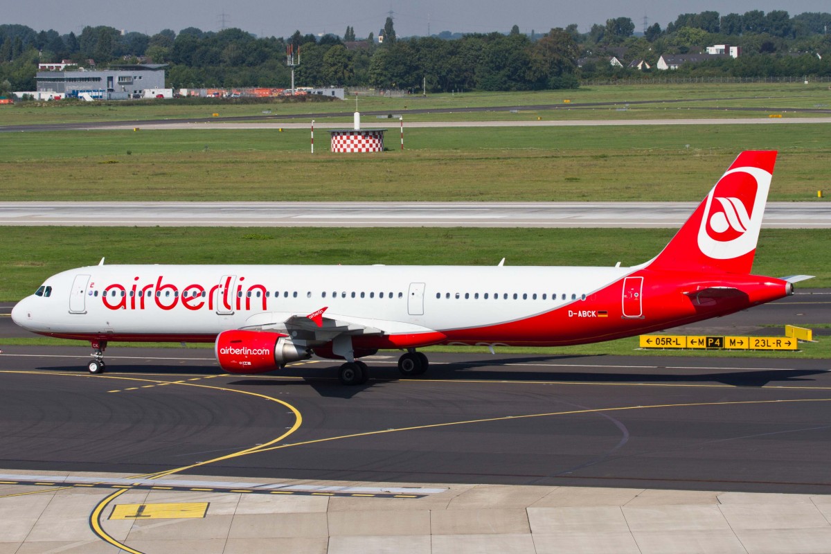 Air Berlin (AB-BER), D-ABCK, Airbus, A 321-211, 22.08.2015, DUS-EDDL, Düsseldorf, Germany