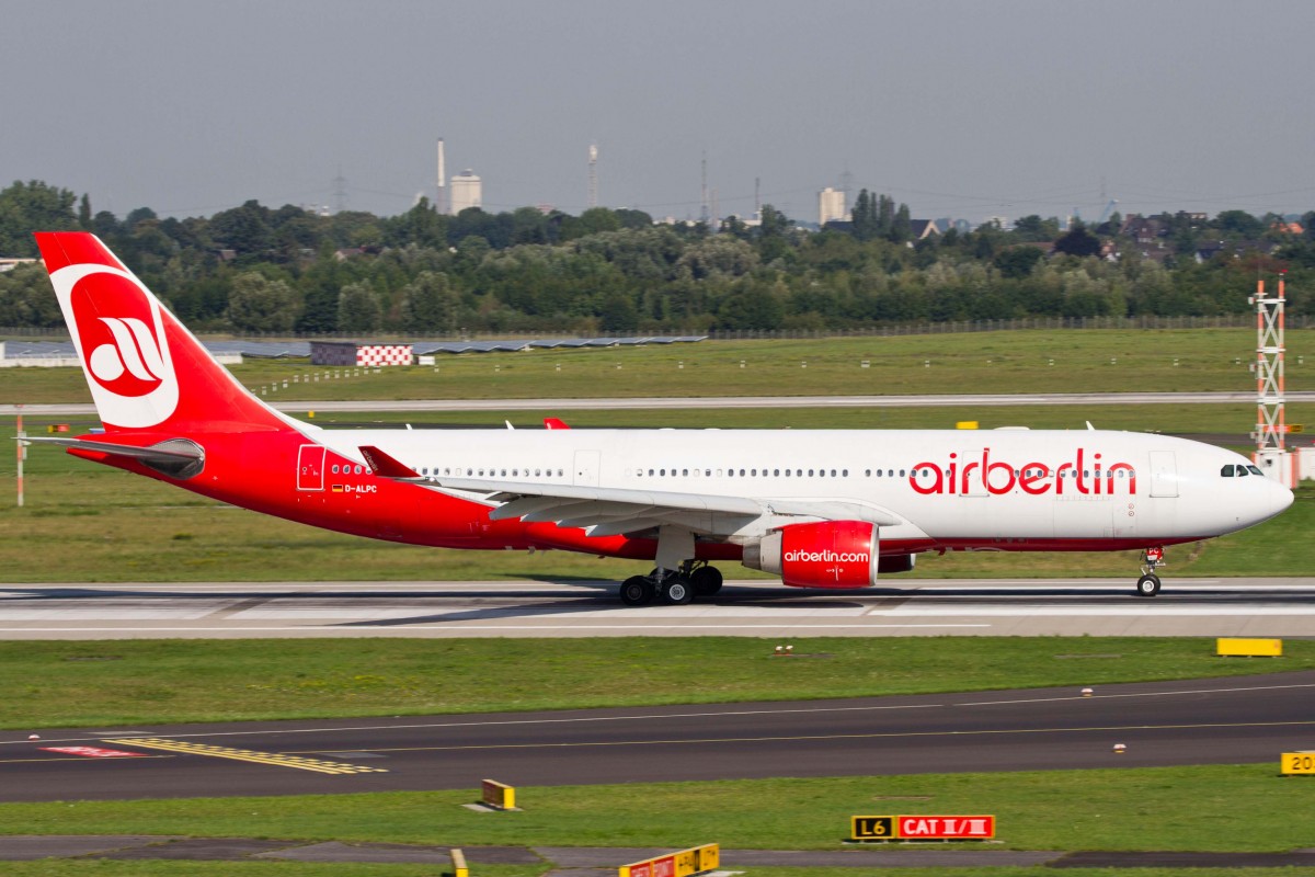 Air Berlin (AB-BER), D-ALPC, Airbus, A 330-223, 22.08.2015, DUS-EDDL, Düsseldorf, Germany