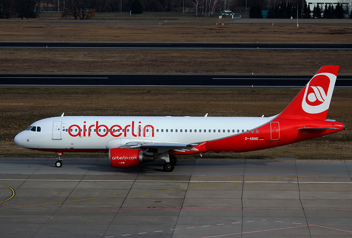 Air Berlin, Airbus A 320-214, D-ABNE, TXL, 04.03.2017