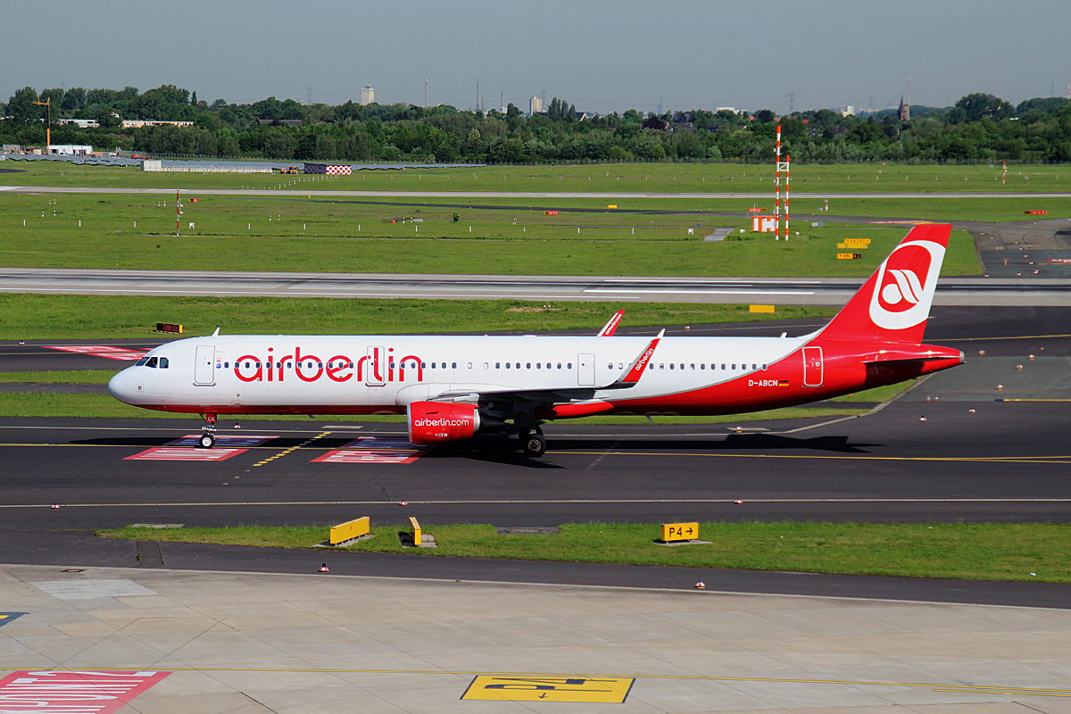Air Berlin, Airbus A 321-211, D-ABCN, DUS, 17.05.2017