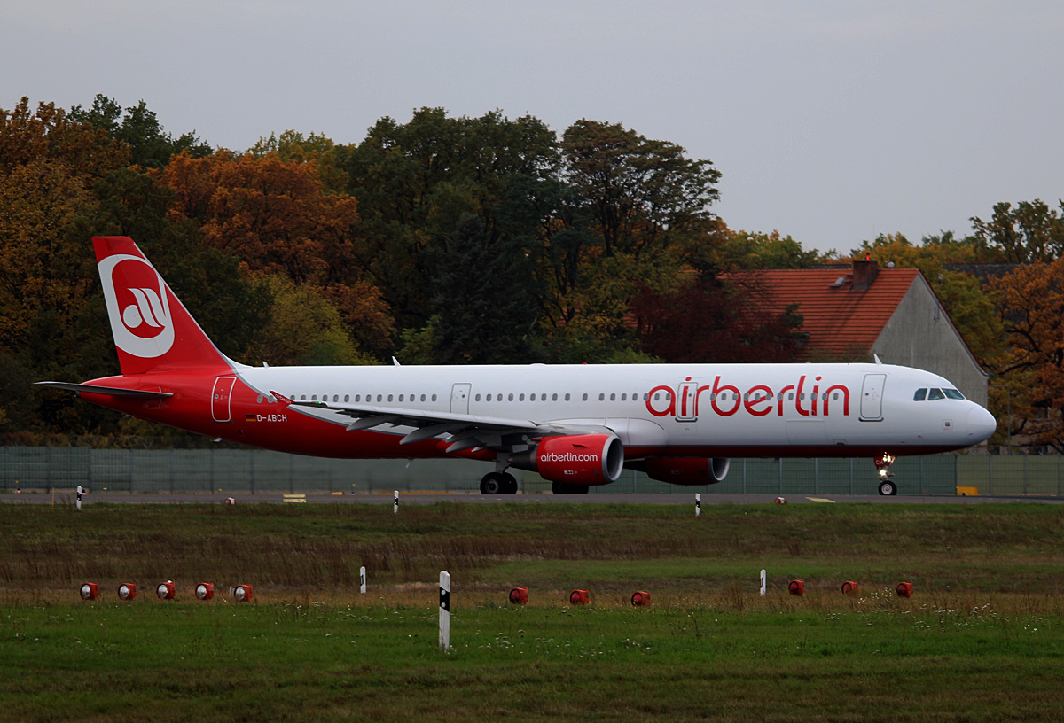 Air Berlin, Airbus A 321-211, D-ABCH, TXL, 29.10.2016