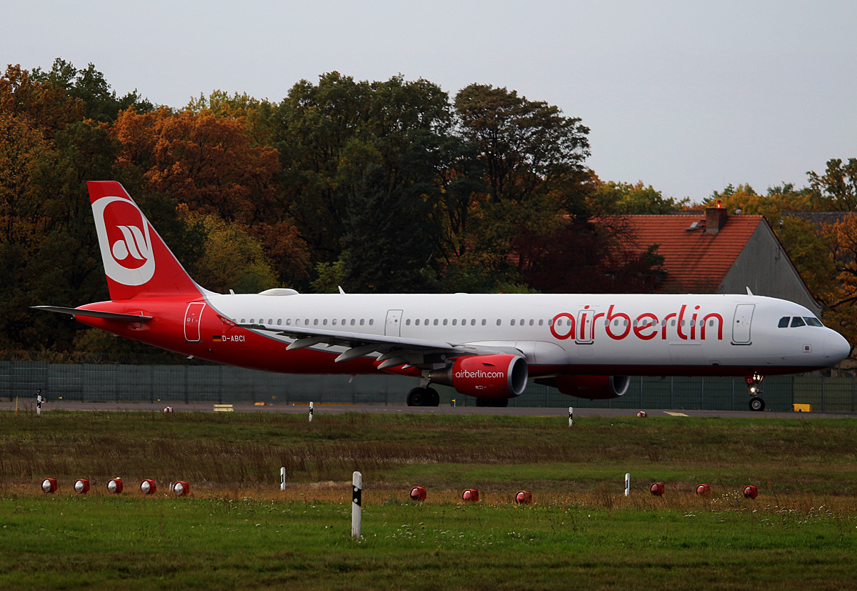 Air Berlin, Airbus A 321-211, D-ABCI, TXL, 29.10.2016