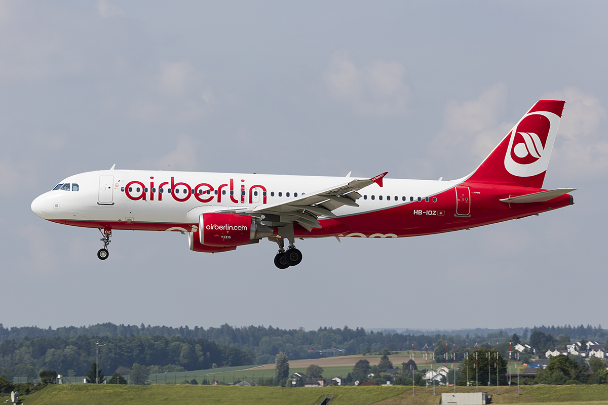 Air Berlin (Belair), HB-IOZ, Airbus, A320-214, 25.05.2017, ZRH, Zürich, Switzerland


