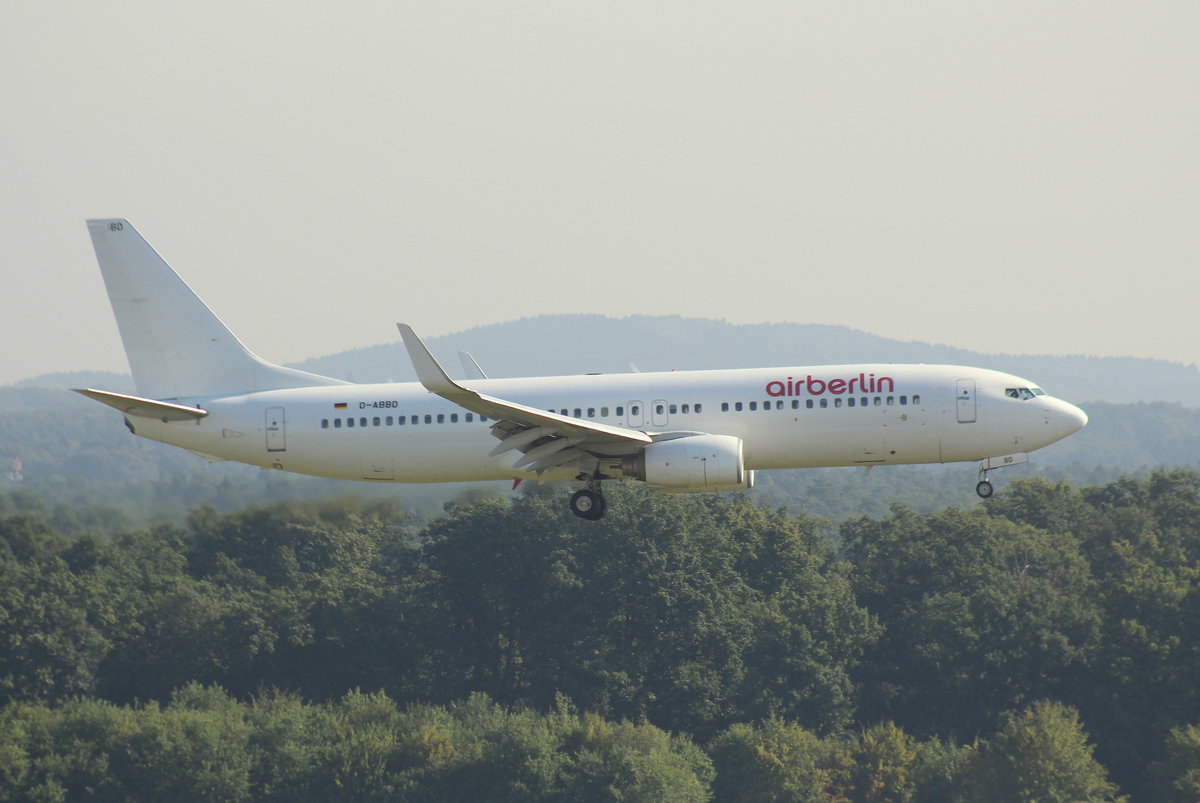 Air Berlin, D-ABBD, (c/n 30880),Boeing 737-86J(WL), 02.09.2016, CGN-EDDK, Köln-Bonn, Germany 