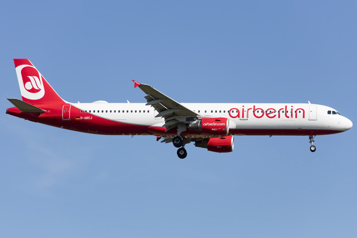 Air Berlin, D-ABCJ, Airbus, A321-211, 05.05.2016, FRA, Frankfurt, Germany 


