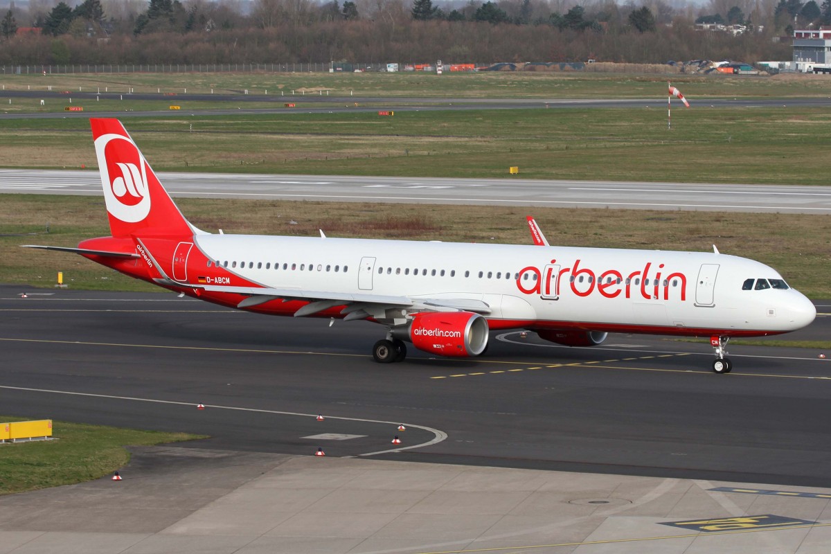 Air Berlin, D-ABCM, Airbus, A 321-211, 03.04.2015, DUS-EDDL, Düsseldorf, Germany
