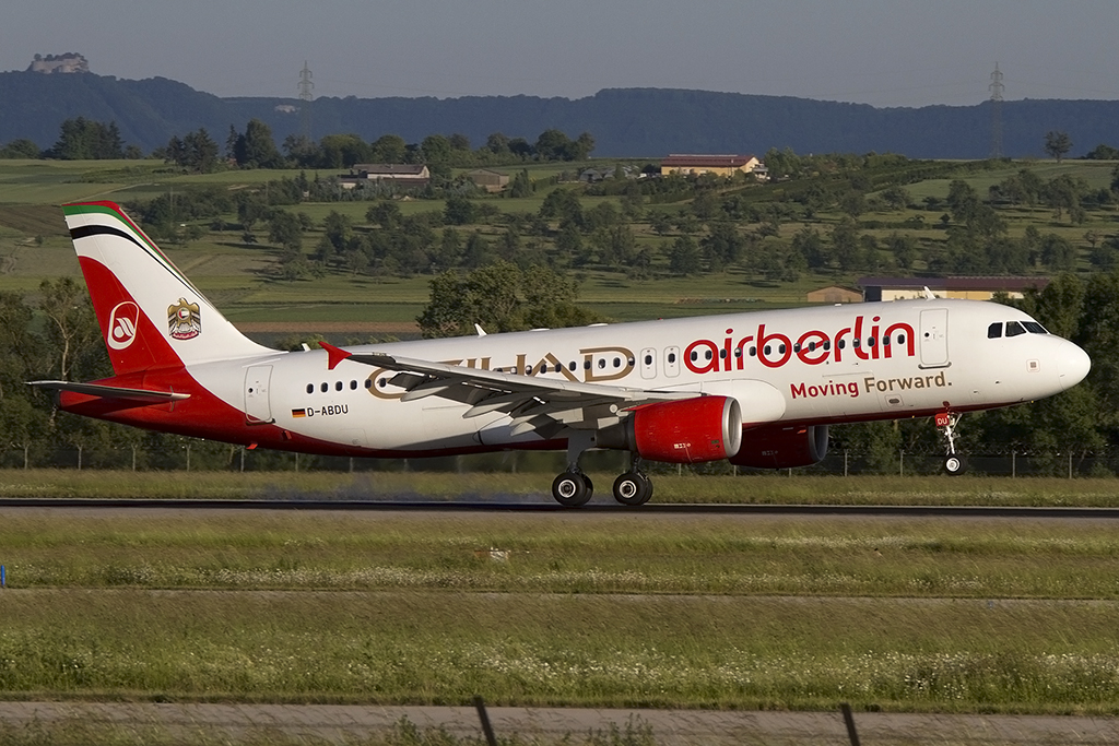 Air Berlin, D-ABDU, Airbus, A320-214, 02.06.2015, STR, Stuttgart, Germany 




