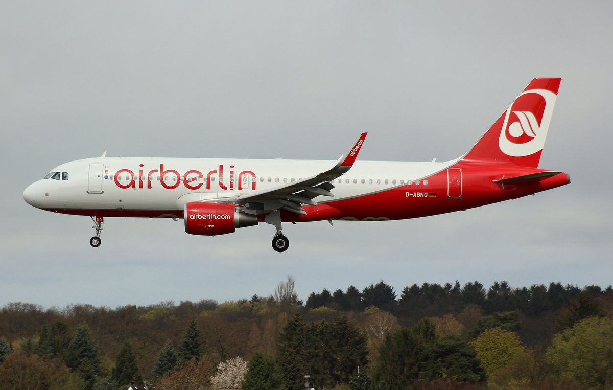Air Berlin, D-ABNQ, (c/n 6877),Airbus A 320-214 (SL), 24.04.2016, HAM-EDDH, Hamburg, Germany 