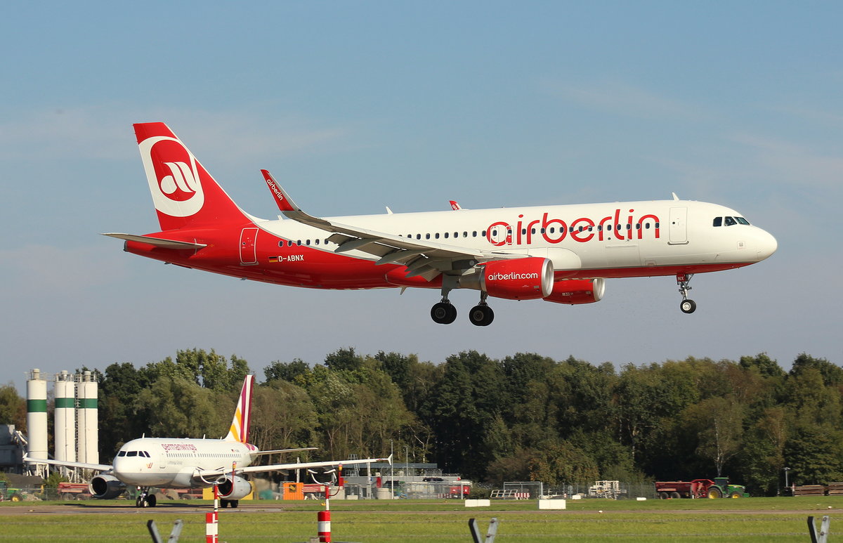 Air Berlin, D-ABNX,(c/n 6927),Airbus A 320-214 (SL),25.09.2016,HAM-EDDH, Hamburg, Germany 