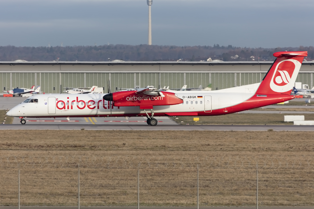 Air Berlin, D-ABQK, Bombardier, DHC-8-402Q, 11.12.2015, STR, Stuttgart, Germany 



