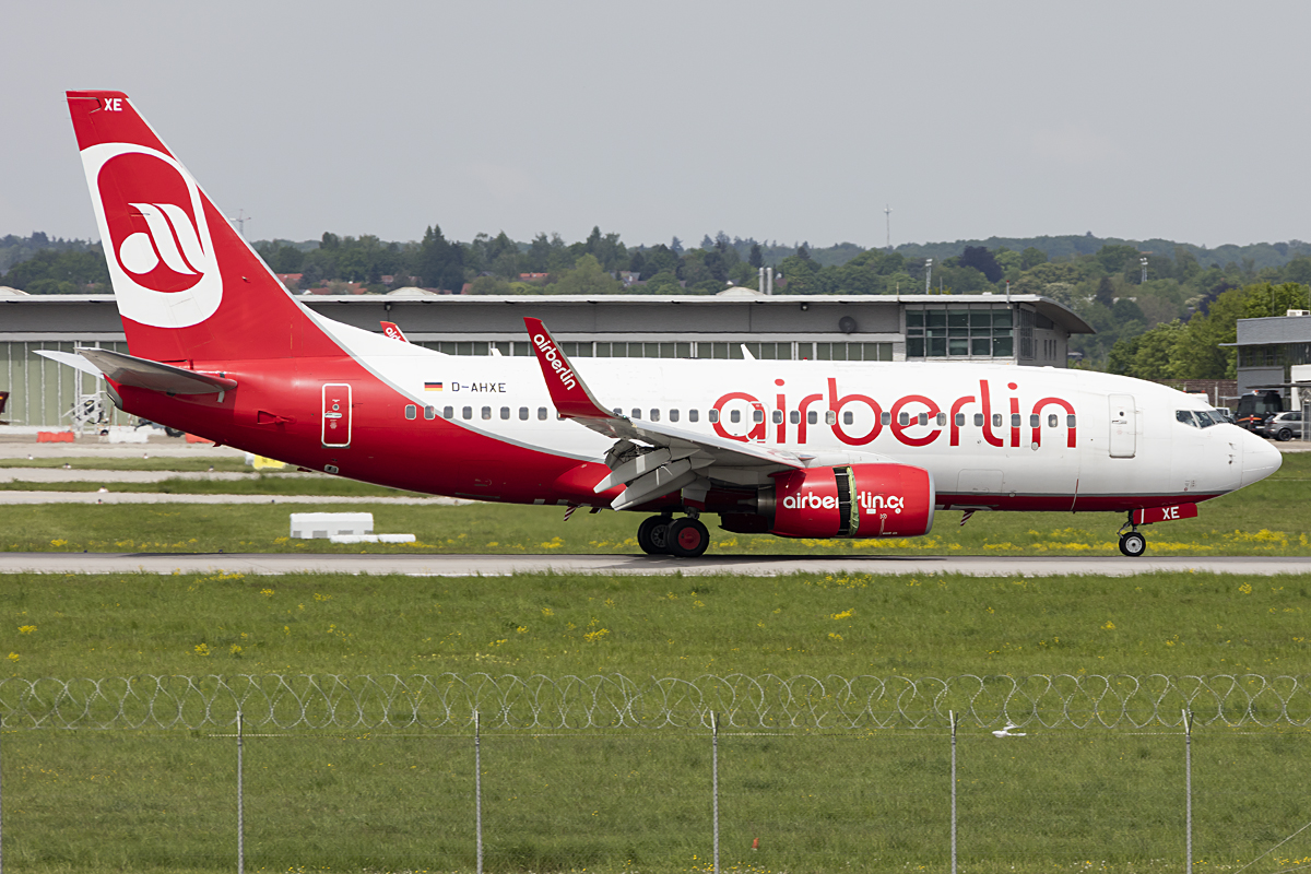 Air Berlin, D-AHXE, Boeing, B737-7K5, 11.05.2016, STR, Stuttgart, Germany 


