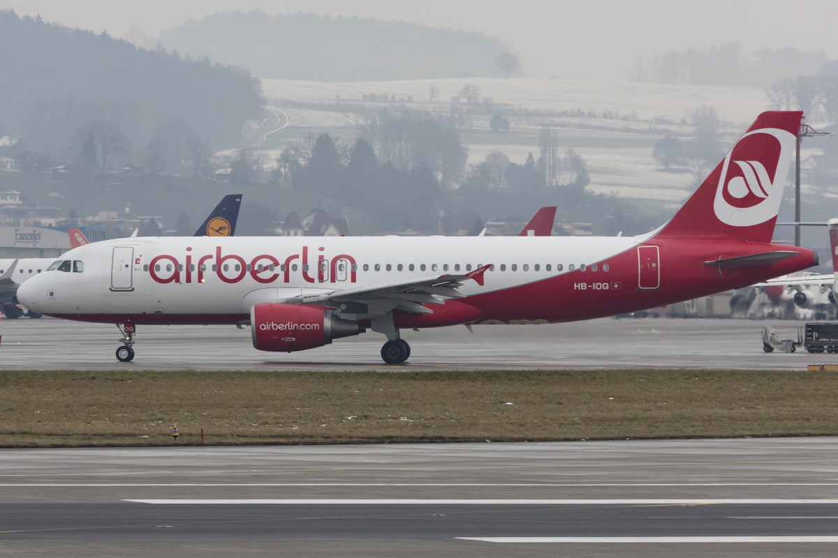 Air Berlin, HB-IOQ, Airbus, A320-214, 23.01.2016, ZRH, Zürich, Switzerland 




