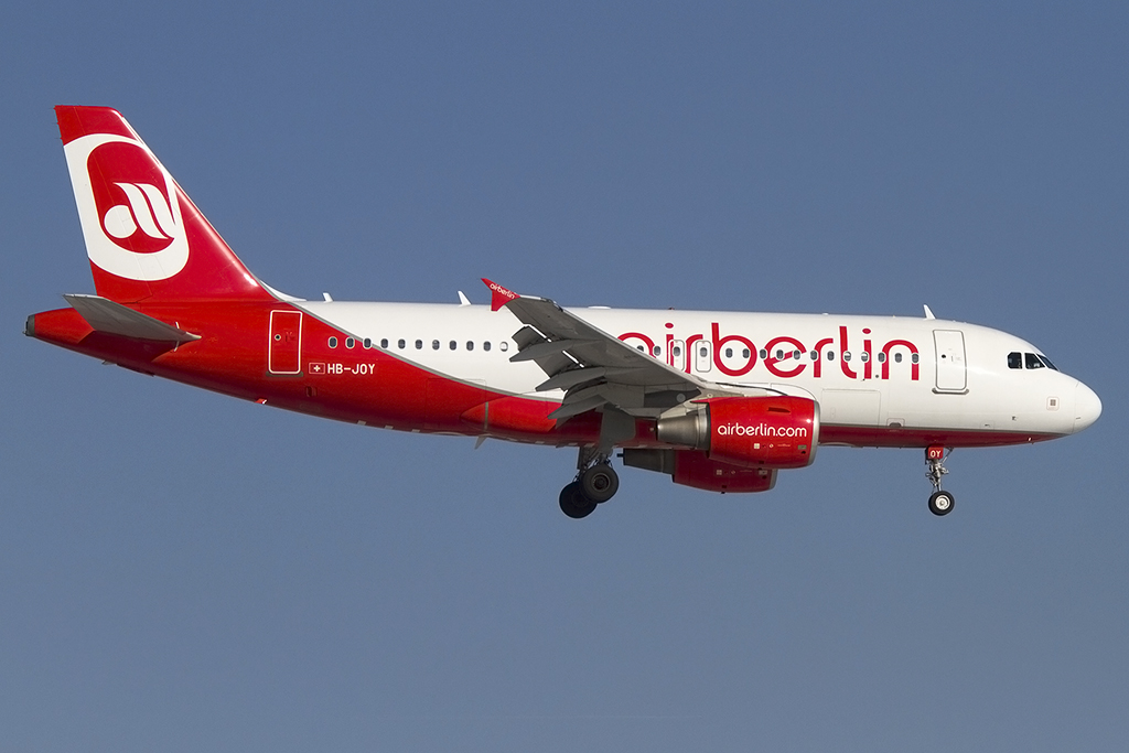 Air Berlin, HB-JOY, Airbus, A319-112, 10.02.2015, ZRH, Zürich, Switzerland 


