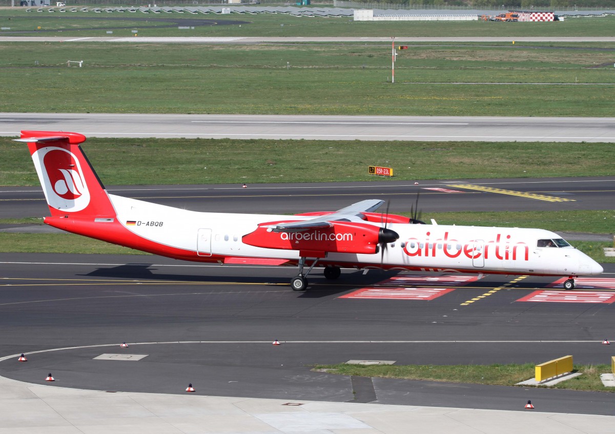 Air Berlin (LGW), D-ABQB, De Havilland Canada, 8Q-400, 02.04.2014, DUS-EDDL, Dsseldorf, Germany