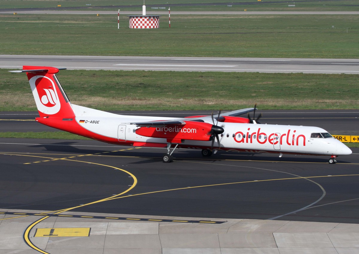 Air Berlin (LGW), D-ABQE, De Havilland Canada, 8Q-400, 02.04.2014, DUS-EDDL, Dsseldorf, Germany