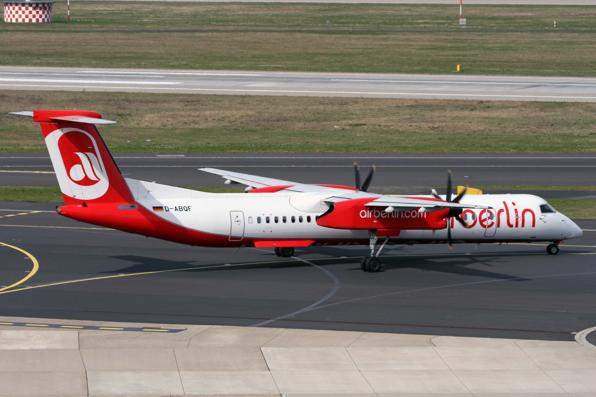 Air Berlin (op. LGW), D-ABQF, Bombardier, Dash 8 Q-402, 03.04.2015, DUS-EDDL, Düsseldorf, Germany