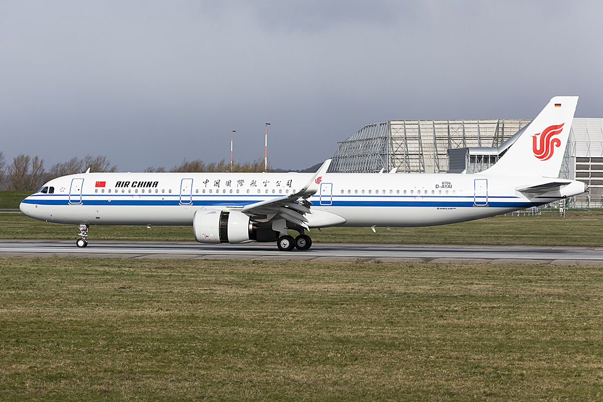 Air China, D-AYAI (later Reg.: B-305G), Airbus, A321-271N, 18.03.2019, XFW, Hamburg-Finkenwerder, Germany



