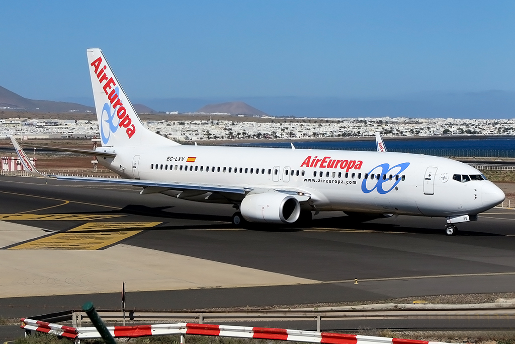 Air Europa, EC-LXV, Boeing, B737-85P, 16.03.2015, ACE, Arrecife, Spain 





