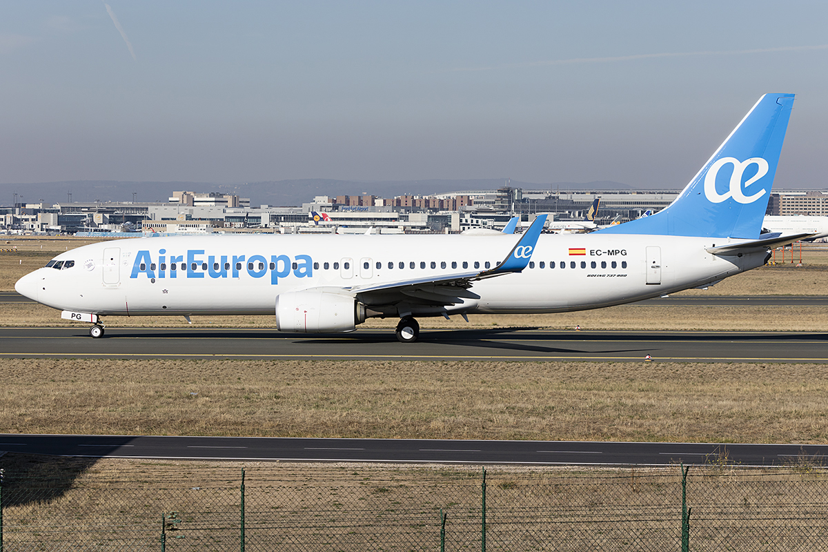 Air Europa, EC-MPG, Boeing, B737-85P, 14.10.2018, FRA, Frankfurt, Germany 


