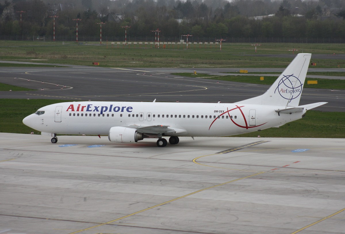 Air Explore,OM-DEX,(c/n 28867),Boeing 737-46J,11.04.2015,DUS-EDDL,Düsseldorf,Germany