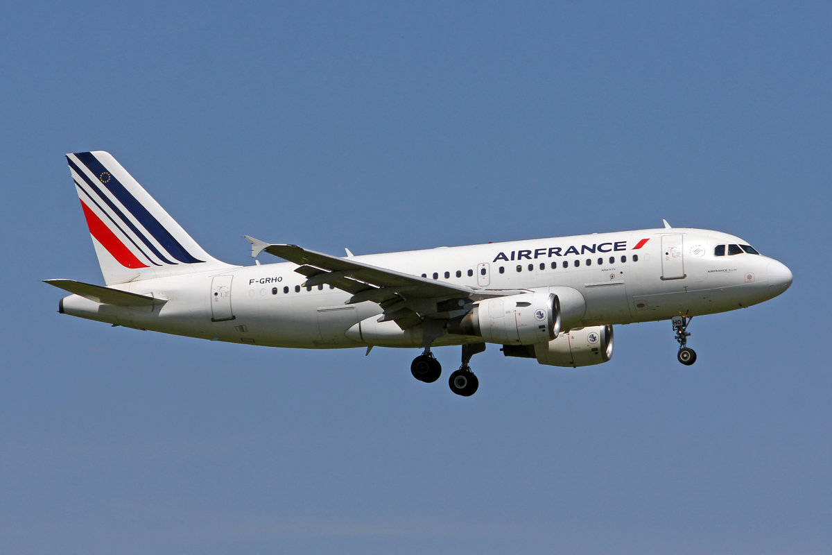 Air France, F-GRHO, Airbus A319-111, msn: 1271, 21.Mai 2018, ZRH Zürich, Switzerland.
