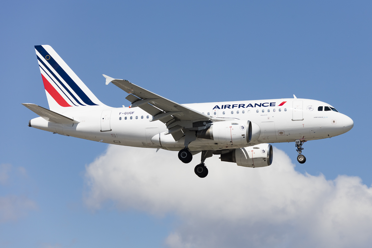 Air France, F-GUGF, Airbus, A318-111, 17.04.2017, GVA, Geneve, Switzerland



