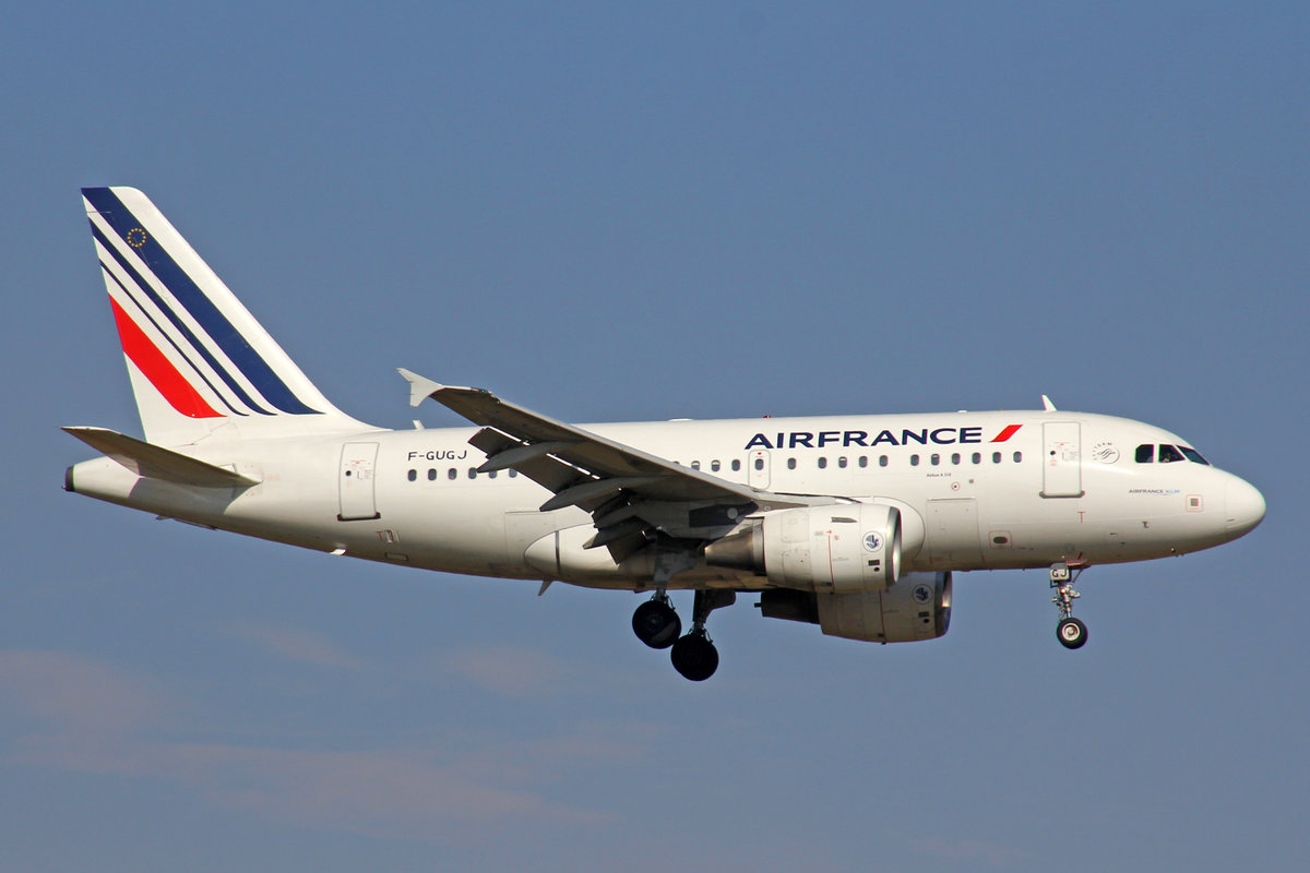 Air France, F-GUGJ, Airbus A318-111, msn: 2582, 15.März 2017, ZRH Zürich, Switzerland.