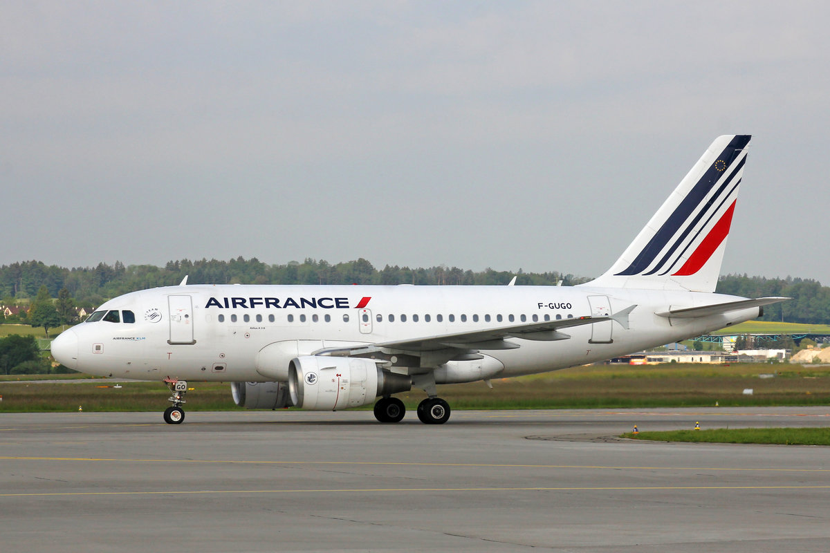 Air France, F-GUGO, Airbus A318-111, msn: 2951, 25.Mai 2019, ZRH Zürich, Switzerland.