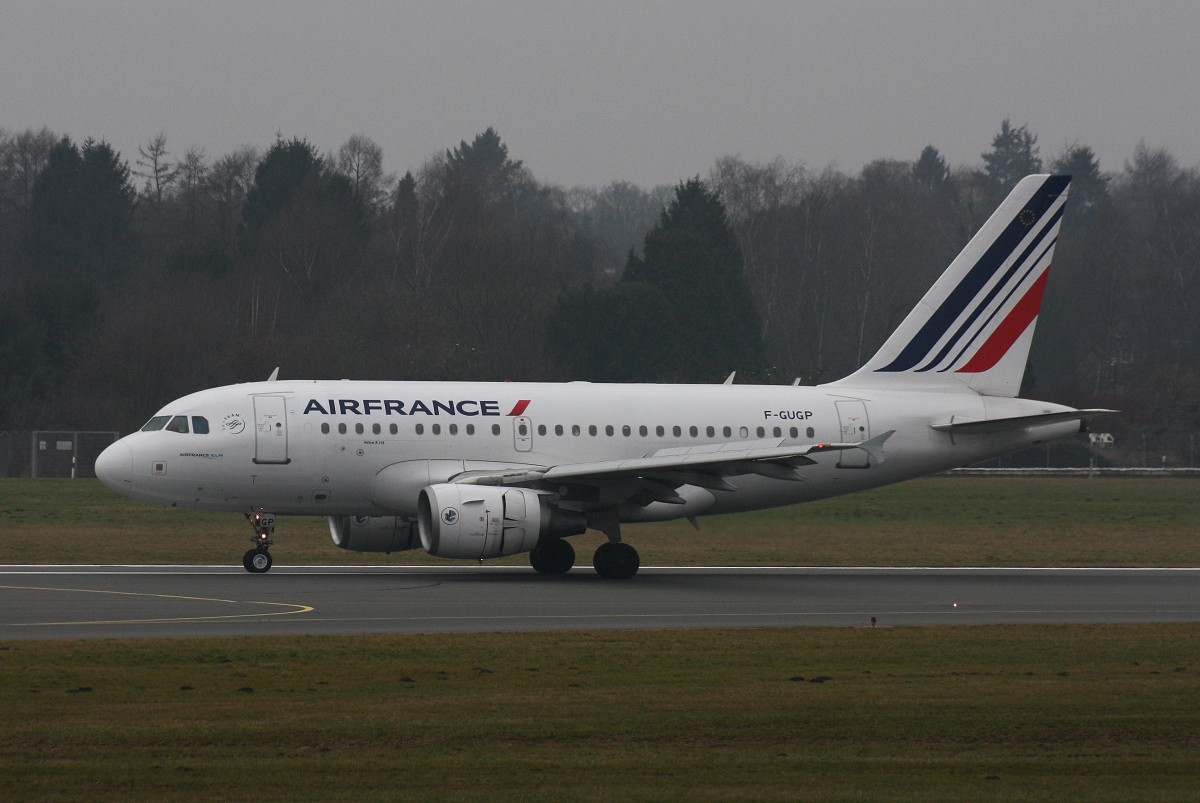 Air France, F-GUGP, (c/n 2967),Airbus A 318-111, 16.02.2015, HAM-EDDH, Hamburg, Germany 