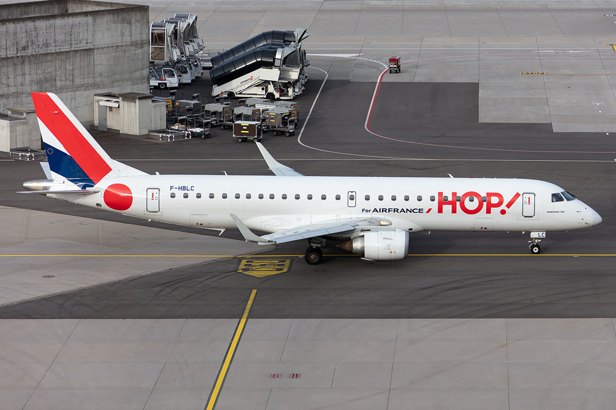 Air France - hop!, F-HBLC, Embraer, 190STD, 17.08.2019, ZRH, Zürich, Switzerland



